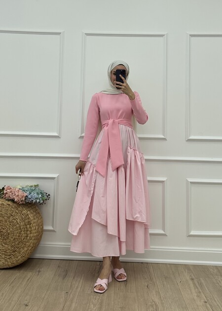 AMOR ELBİSE - Pembe