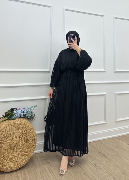ROZA ELBİSE - Siyah