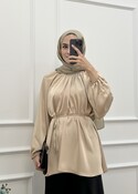 Saten Tunik - Bej