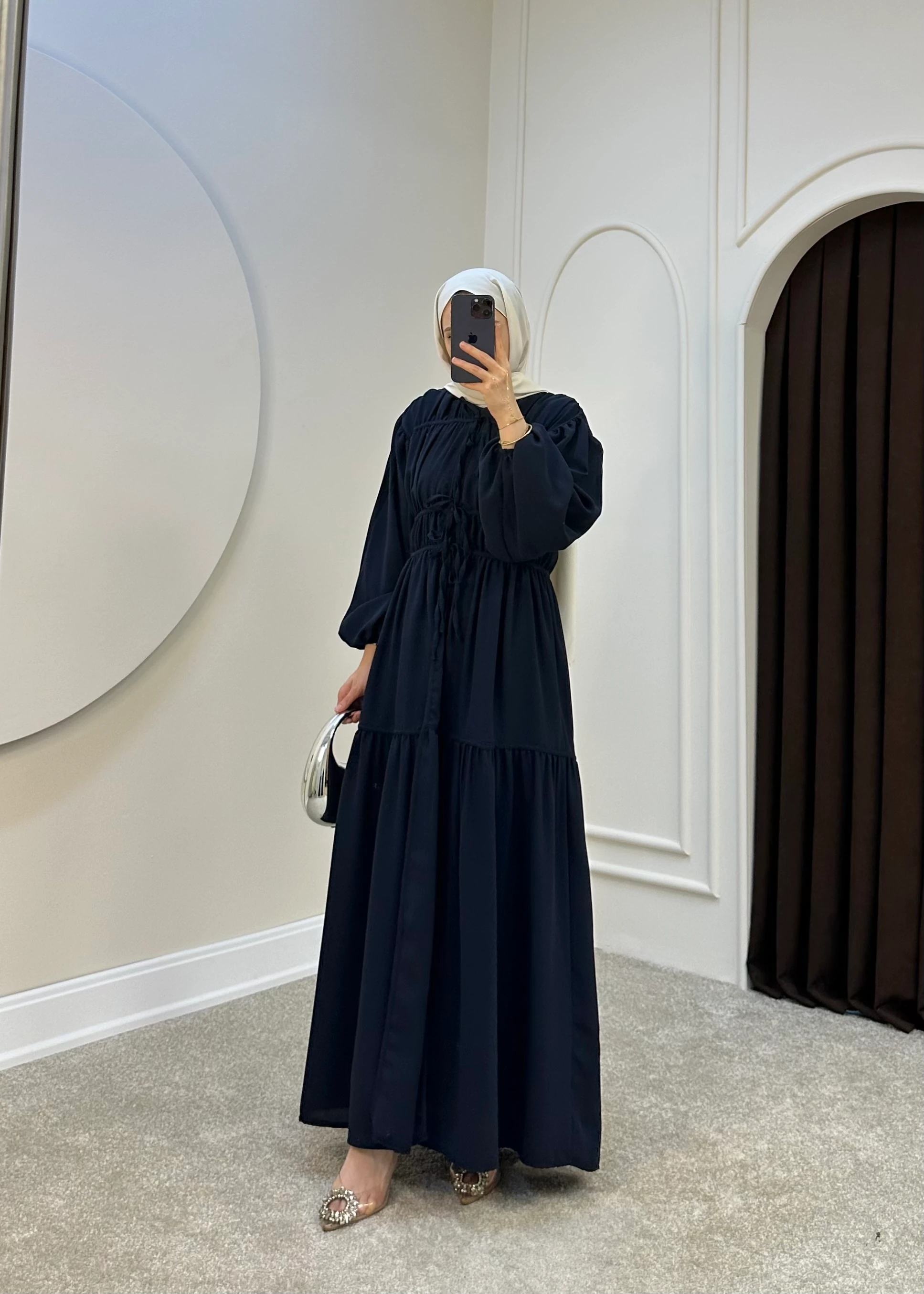 555 - Vionna Abaya | Lacivert