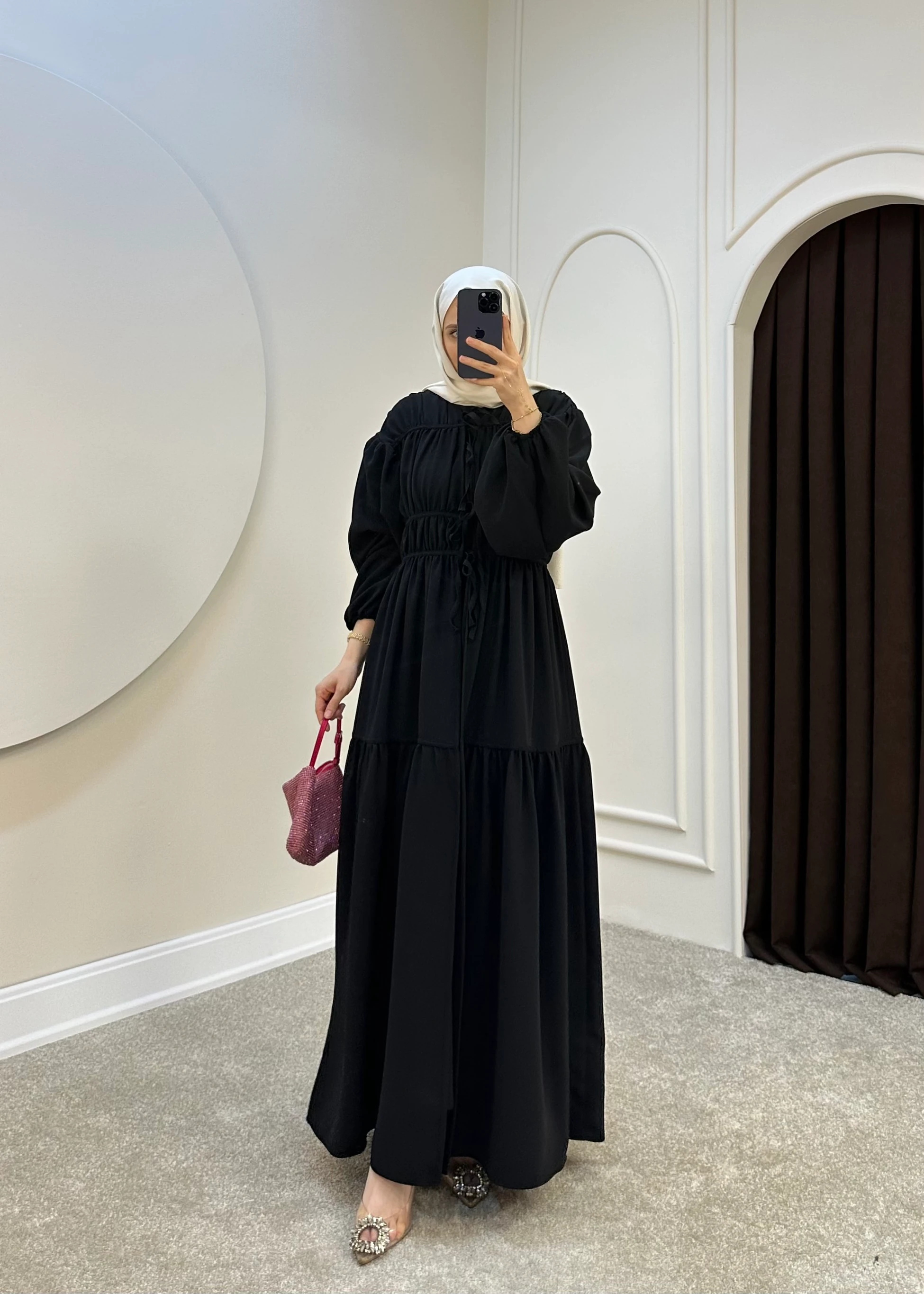 555 - Vionna Abaya | Siyah